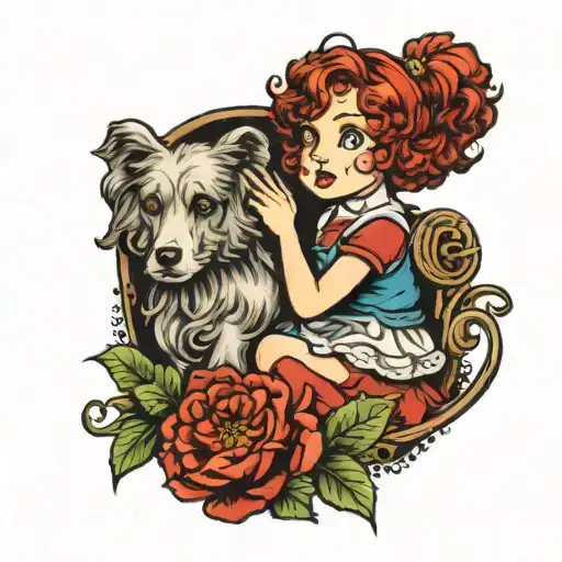 little orphan annie tattoo tattoo design idea