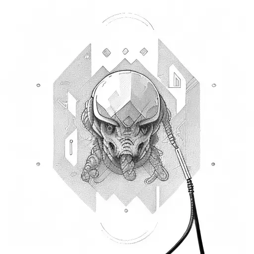 network cable joining Andrea, Adrián, Ainhoa ​​and Ainara tattoo design idea