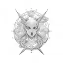 network cable joining Andrea, Adrián, Ainhoa ​​and Ainara tattoo design idea