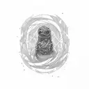 network cable joining Andrea, Adrián, Ainhoa ​​and Ainara tattoo design idea