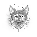 Princess Mononoke as a Cat tattoo design idea