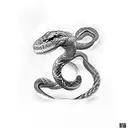 black and white snake  tattoo design idea
