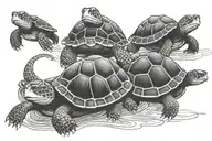 turtles 3 tattoo design idea