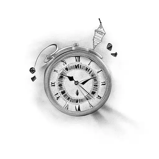 clock  05/10/2021 miss you daddy RIP tattoo design idea