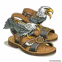 eagle bison sandals  tattoo design idea