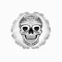 mexican skull tattoo design idea