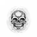 mexican skull tattoo design idea