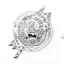 minimalistic one piece , Naruto and bleach tattoo  tattoo design idea