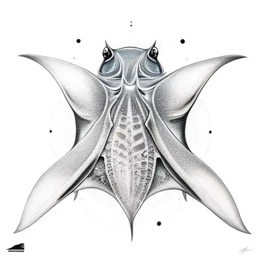 manta ray tattoo design idea