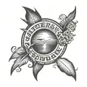 dirty window looking tattoo design idea