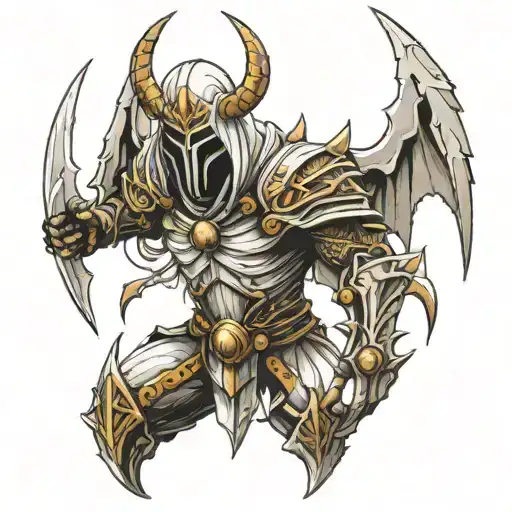 tyrael diablo tattoo design idea