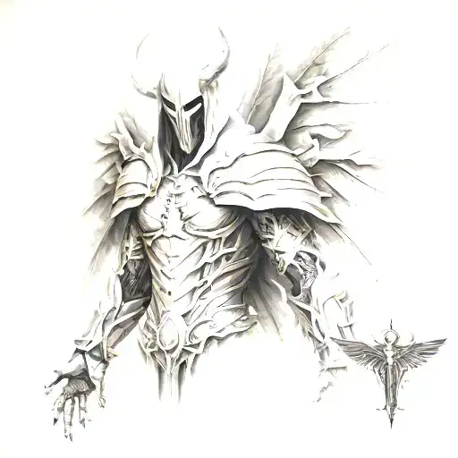 tyrael diablo tattoo design idea