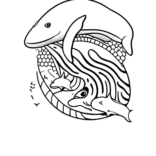 orca whale tattoo design idea