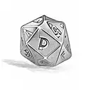 dungeons and dragons steampunk D20 dice tattoo design idea