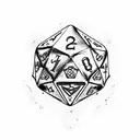 dungeons and dragons steampunk clock and dice tattoo design idea
