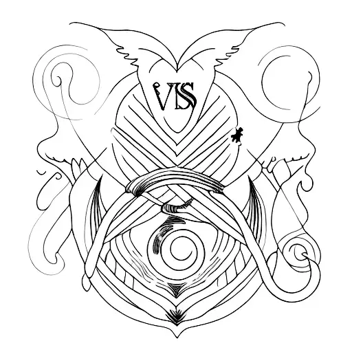 aquarius and scorpio tattoo design idea