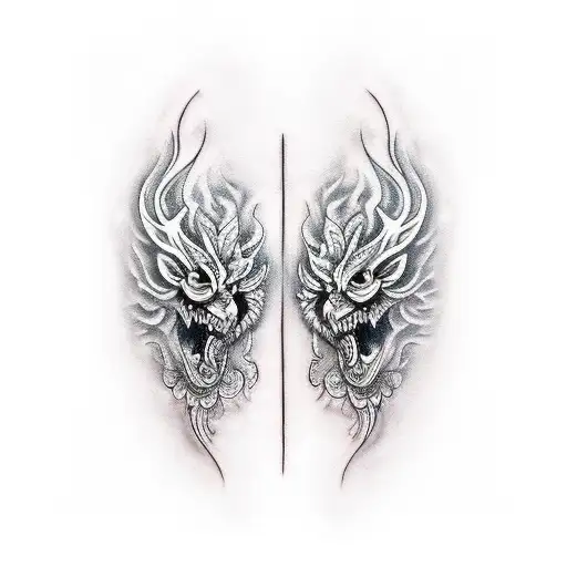 Janus tattoo tattoo design idea