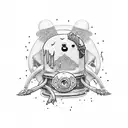 adventure time prismo tattoo design idea