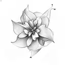 Jasmine flower tattoo design idea