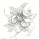 Jasmine flower tattoo design idea