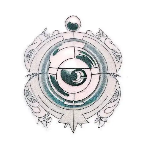 8 Ball tattoo design idea