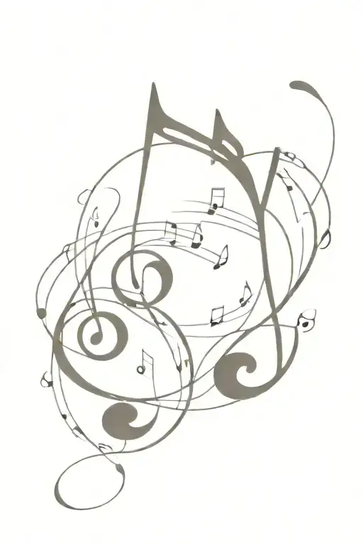 A tattoo of a music note made out of books, with Taylor Swift lyrics incorporated into the design tattoo design idea