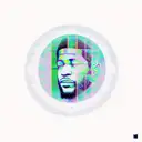 kid cudi man on the moon album with a moon man sitting on top. staring down a space highway leading to earth  tattoo design idea