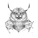 Boss in a power pose tattoo design idea