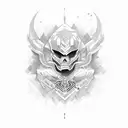 Boss in a power pose tattoo design idea