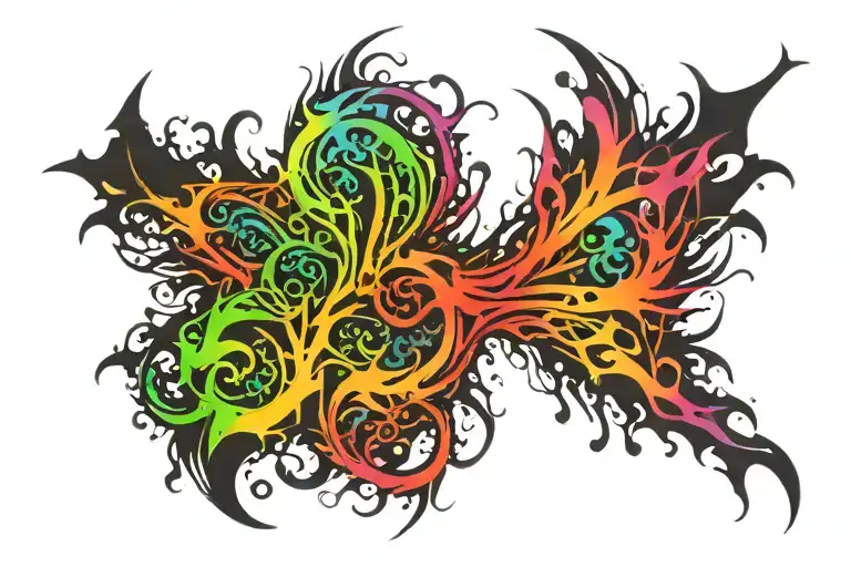 Spinal tattoo design idea