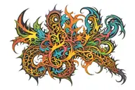 Spinal tattoo design idea