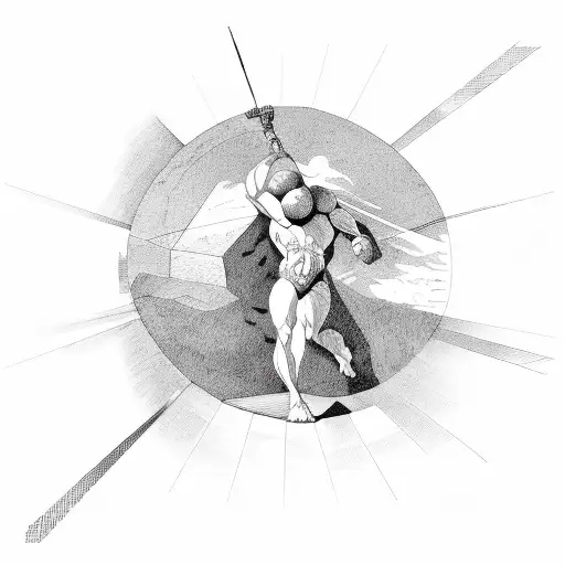 sisyphus  tattoo design idea