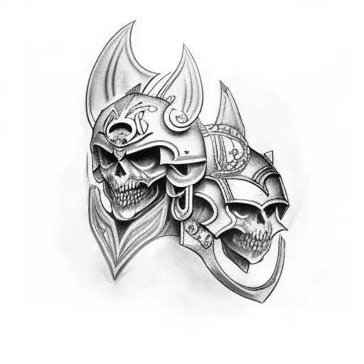 draw a full sleeve tattoo based on illyrian warriors tattoo design idea