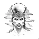 draw a full sleeve tattoo based on illyrian warriors tattoo design idea