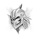 draw a full sleeve tattoo based on illyrian warriors tattoo design idea