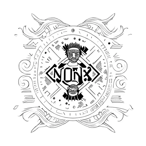 A minimalist design of the Nofx band logo with a twist tattoo design idea