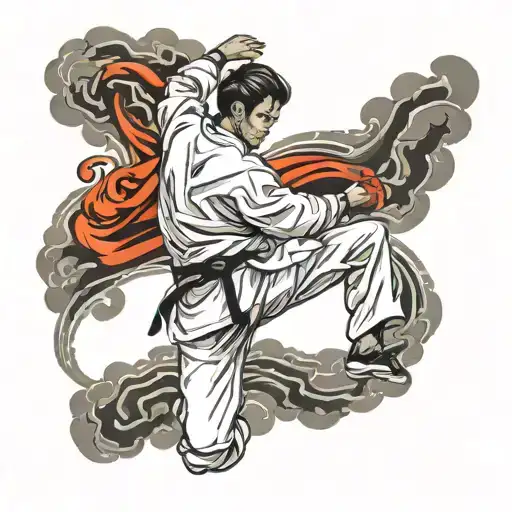 Taekwondo tattoo design idea