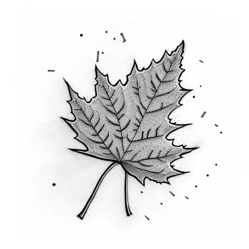Maple Leaf tattoo design idea