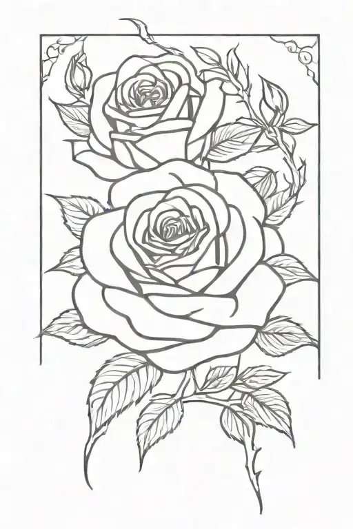 roses swallow bitruvian man endurance tattoo design idea