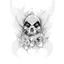 rosario tattoo design idea