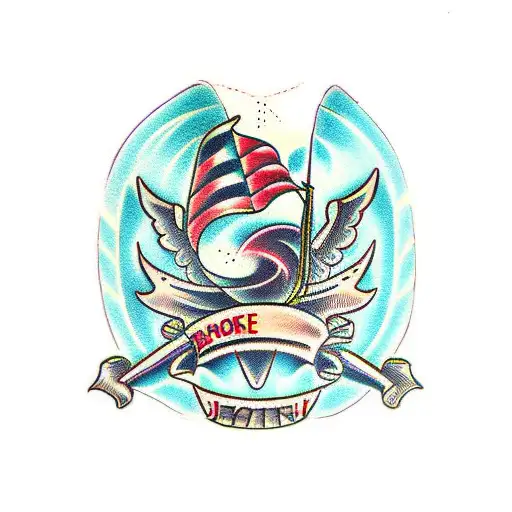 book broken tattoo design idea