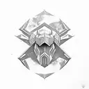 The Elder Scrolls Skyrim Logo with AT-ATs from Star Wars in it tattoo design idea