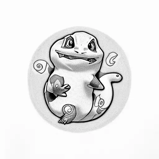 charmander tattoo design idea