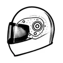 motorcycle helmet gp tattoo design idea
