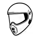 motorcycle helmet gp tattoo design idea