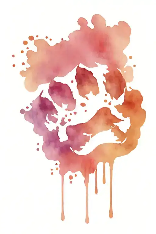 memorial dog paw print tattoo design idea