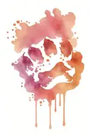 memorial dog paw print tattoo design idea