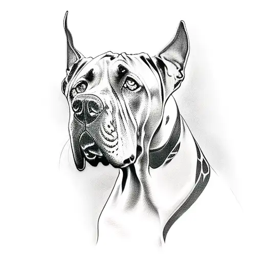 Great Dane  tattoo design idea