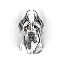 Great Dane  tattoo design idea
