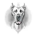 Great Dane  tattoo design idea